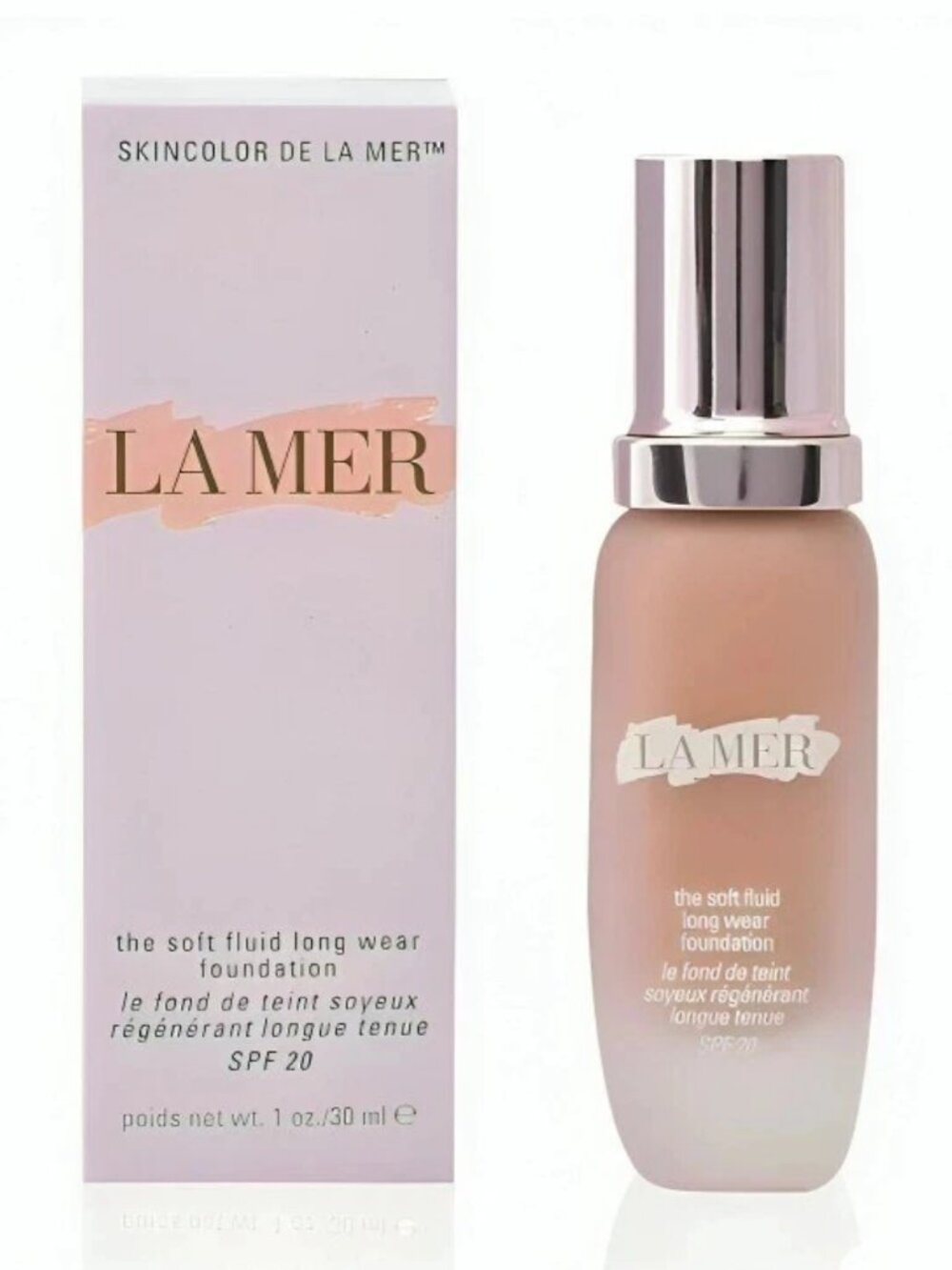 La Mer The Soft Fluid Long Wear Foundation – Shade IVORY 01 – 30ml 1oz – NIB